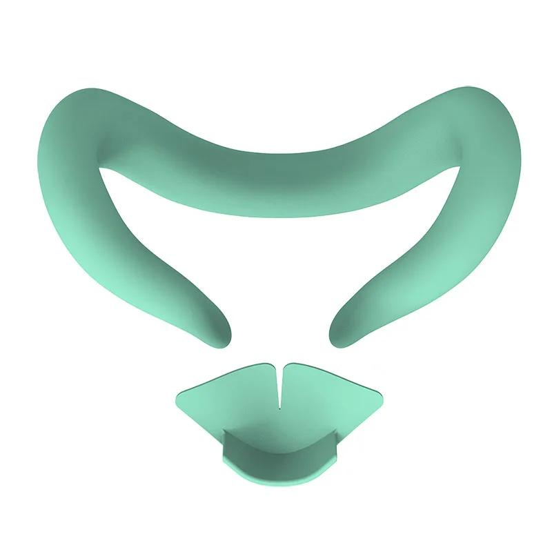 Silicone VR Face Cover for Meta Quest 3 Silicone Eye Mask Sweatproof Mask Face Cushion Replacement for VR Glasses Accessories