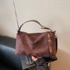 This Year's Popular Suede Retro Bag Women's Large Capacity 2025 New Trendy Messenger Bag Casual Commuter Pillow Bag