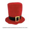 Popular Santa Tall Hat for Christmas Celebration Traditional Festival Props Holiday Hat Photo Hat for Theme Party