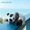ORIGAMIPLANET 3D Origami Papercraft Kit Panda Tuan Fun DIY 3D Panda Paper Art Model for Teens Easy Handmade Animal Figurine Sculpture Gift Set for