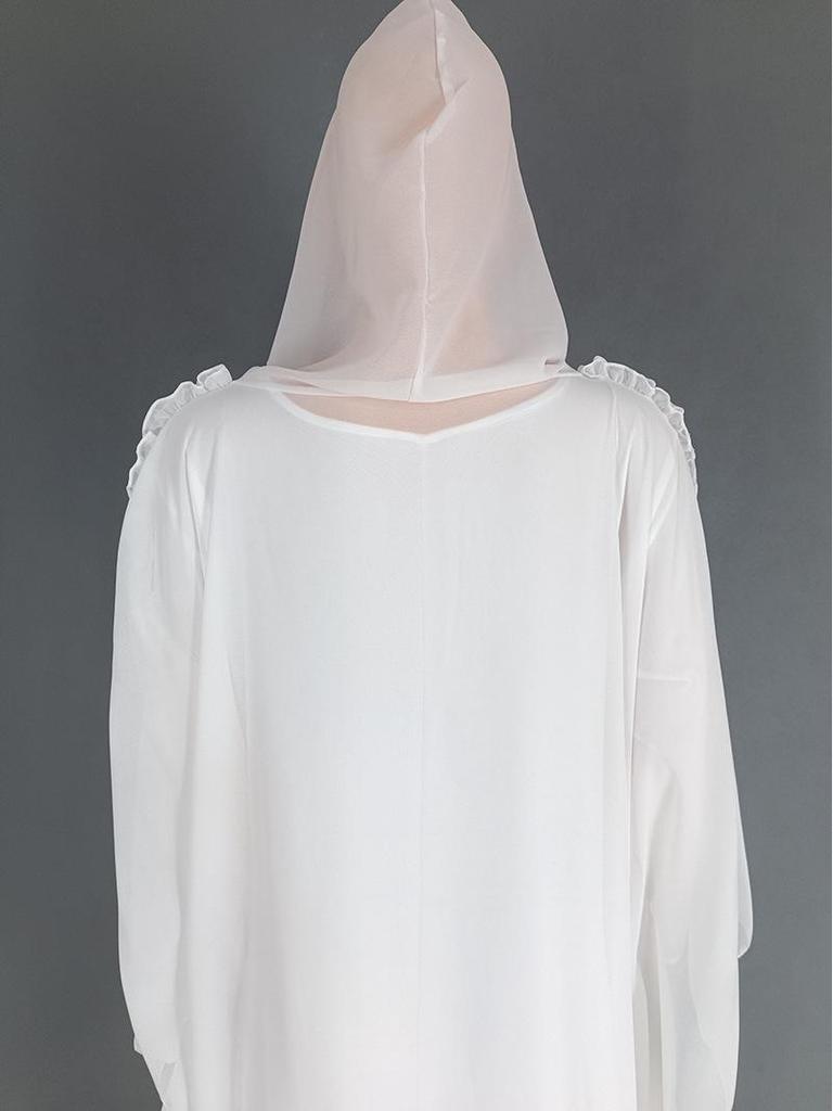 Dubai Hooded Dress: European & American Style, Turkish Cardigan, Loose Long Robe for Women