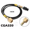 High Pressure Hose Adapter for Sodastream Machine G5/8 CGA320 W21.8 CO2 Tank