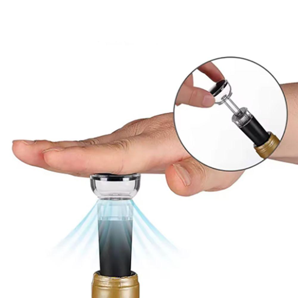 5pcs Reusable Vacuum Bottle Stopper Airtight Wine Bottle Sealer Wine Preservation Plug Club