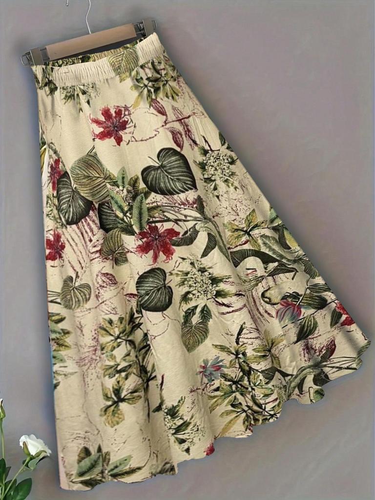 2025 Autumn Casual Leopard Print Fishtail Skirt with High Elastic Waist