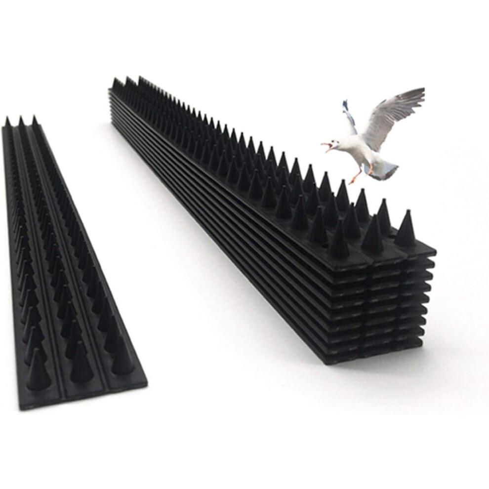 Outdoor Animal Repellent Spikes, Effective Deterrent For Cats, Raccoons, Birds, And More, Easy Installation For Fences, Railings, Roofs, Walls, 10 Pie