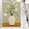 DIY Stretched Canvas Pearl Art Kit Flower Vase Floral Design 5D Sparkling Bead Painting Relaxing Hobby Gift for Home Decoration