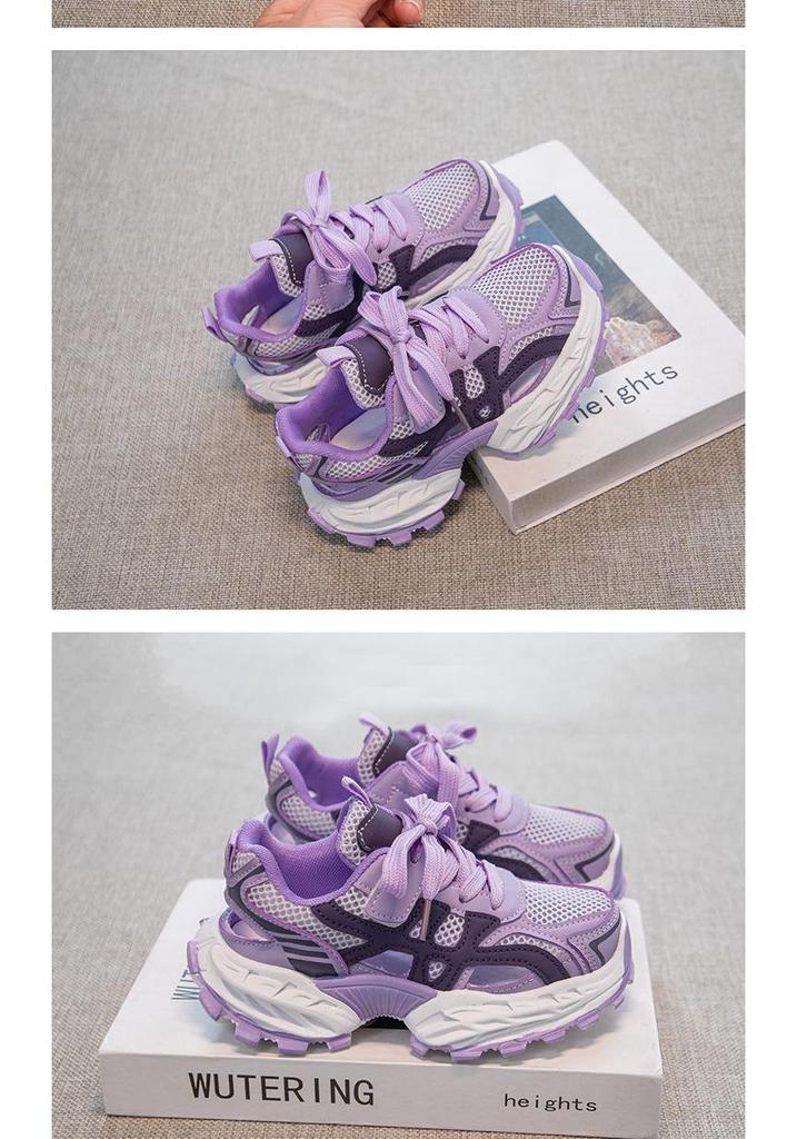 Girls' 2026 Breathable Mesh Sports Shoes – Dopamine Collection Summer Casual