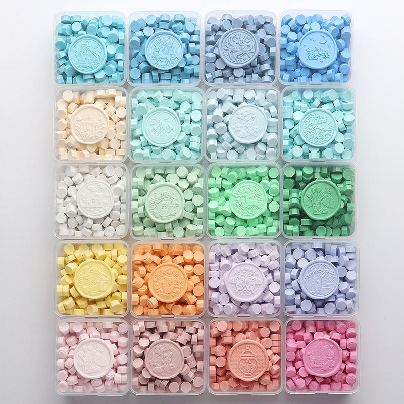 Matte Octagonal Sealing Wax Beads - Ice Cream Color Series for Wedding Invitations