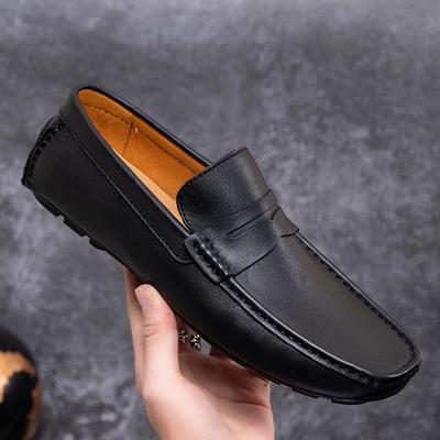 Itāļu Desgin vīriešu ikdienas apavi Vasaras dabīgās ādas vīriešu kurpes Mocasins Slip On Men's Flats Elpojoši vīriešu braukšanas apavi