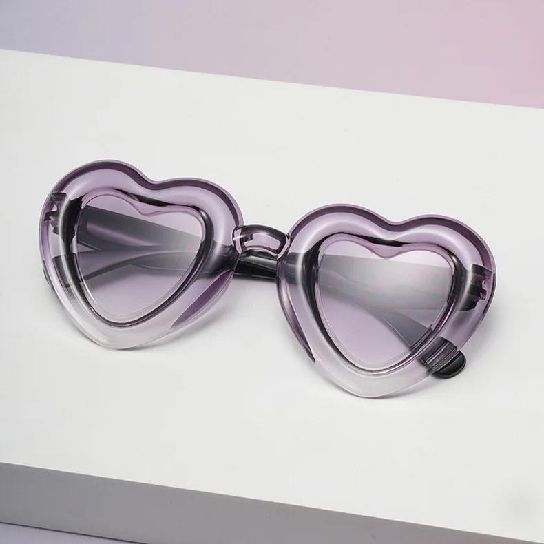 

New Kids Heart Sunglasses Candy Color Glasses Balloon Heart Pattern Children Baby Boys Girls Infant Outdoor eyewear