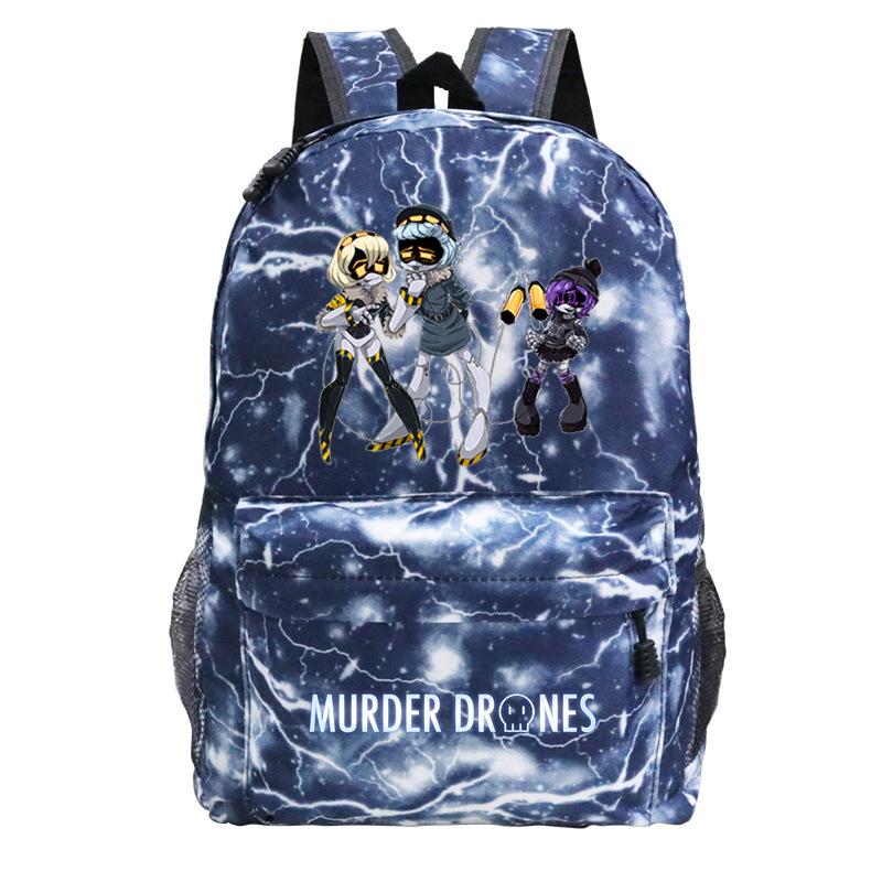 Murder Drones Personality Printing Trend Student School Bag Multifunctional Outdoor Travel Backpack