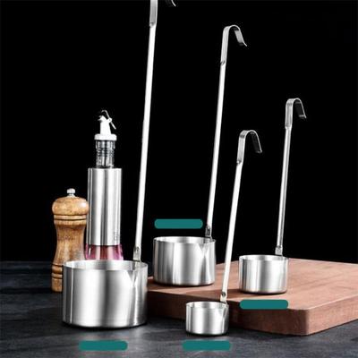 Cucchiaio per vino in acciaio inossidabile Dispositivo di misurazione del vino in acciaio inossidabile Frusta per vino in argento