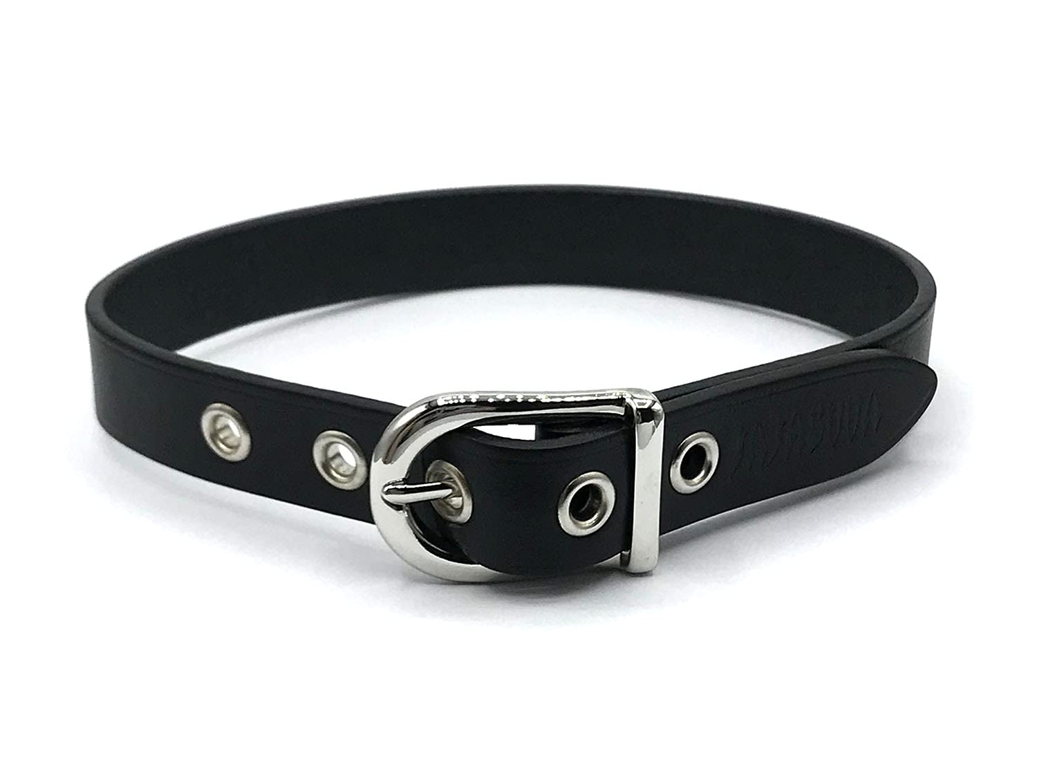 

Leather genuine leather [JAJABOON] choker, black, unisex, 1.8 width, (black) чорний