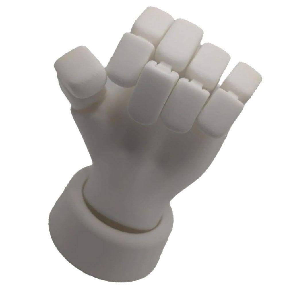 Creative Gift Flexible Hand Model White Color Plastic Jointed Hands Novelty Posable Joints Movable Hand Model
