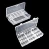 PortableTool Storage Box Organizer for Case Plastic Tray Compartments Fishing Lure Tackle Box Two-Sided Storage Cases Wh