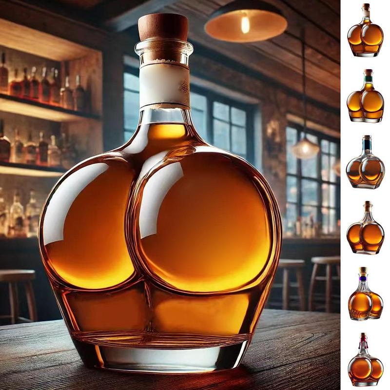 Novelty Design Barware Wine Glass Bottle Drinking Container Whiskey Decanters For Liquor Bourbon Tequila Vodka Red Wine