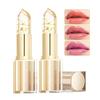 Color Changing Lipstick, Gold Crystal pH Color-Changing Lipstick 24HR Transferproof Lip Gloss,Moisturizing Tinted Lip Balm