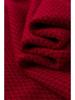 Women's Plus Size Red Wool Cardigan - Autumn/Winter Thick Knit Sweater Coat
