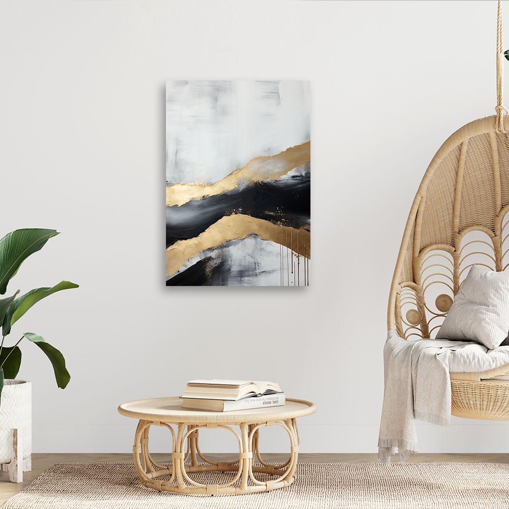 Canvas Print, Golden Abstraction