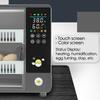 24 Egg Full Automatic Turning Incubator Touch Temperature Control Hatching Machine Chicken Duck Quail Bird Brooder for Household