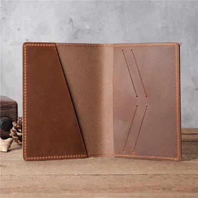 Blanko-Reisepasshülle aus Leder, blanko, Unisex-Reisepasshülle