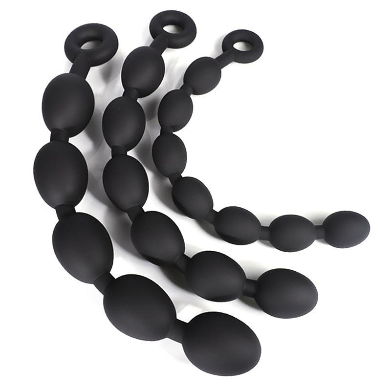 S/M/L Long Anal Plug Prostate Massage Silicone Butt Plug Enhancer Anal balls Sex Toys For Women Men Vaginal Ball Anal Toys