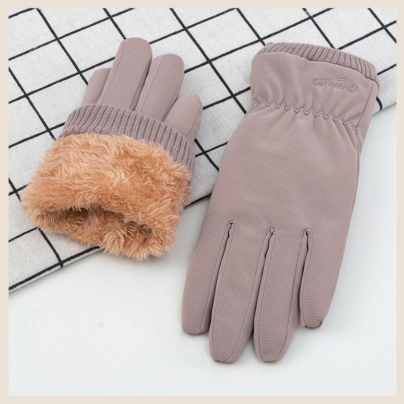 Winter Waterproof Women Gloves Touchscreen Internal Plush Keep Warm Skin-friendly Windproof Female Outdoor Gloves
