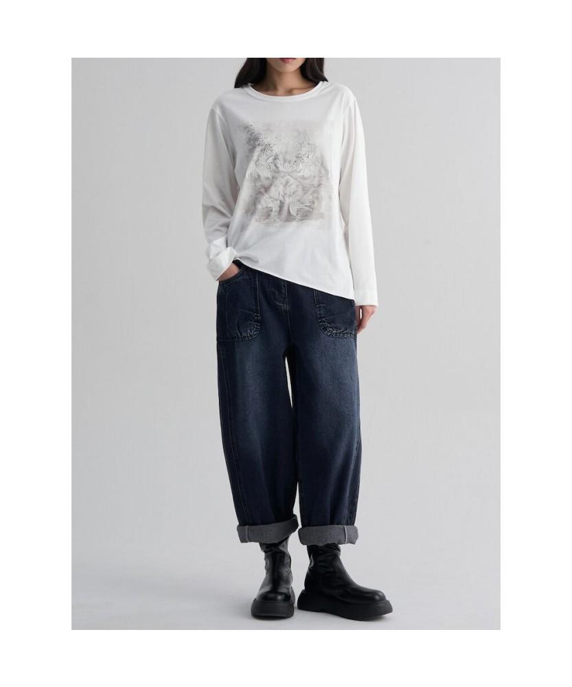 8seconds Graphic Long Sleeve T-Shirt Ivory