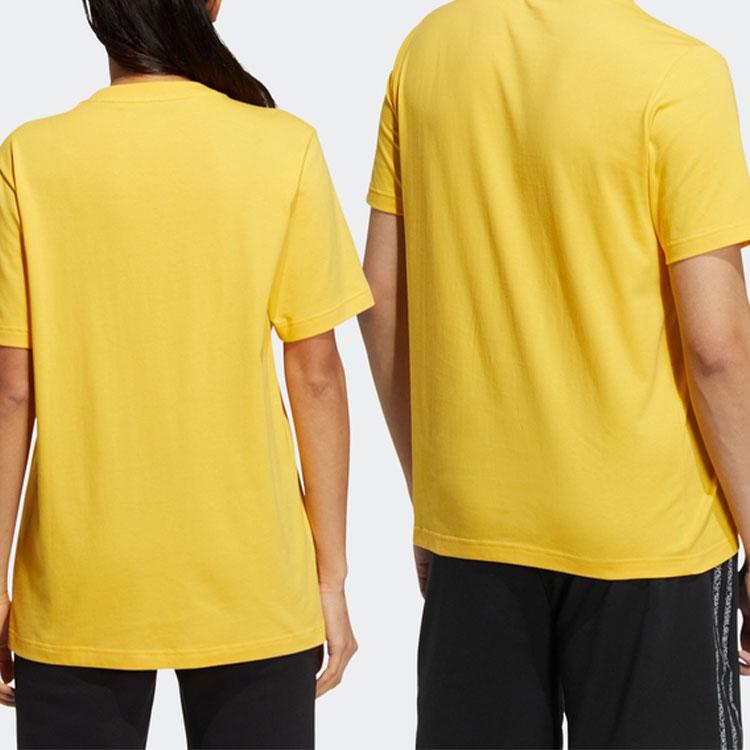 Adidas Keith Haring X NEO Cartoon Print Logo Short Sleeve Sports Tee Unisex Tops Solar-Yellow HD7272