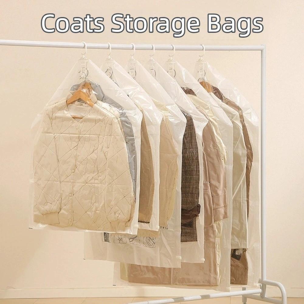Hanging Design Clothes Organizer Clear Vacuum Seal Bag New Vacuum Storage Bags  Bedroom Use