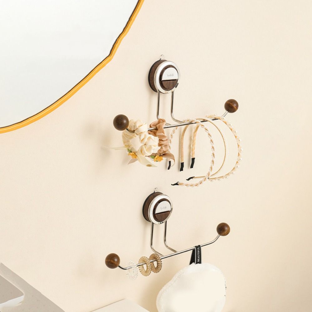 

Suction Cup Scrunchie Organizer Stand Punch-Free Hair Accessories Storage Shelf 01