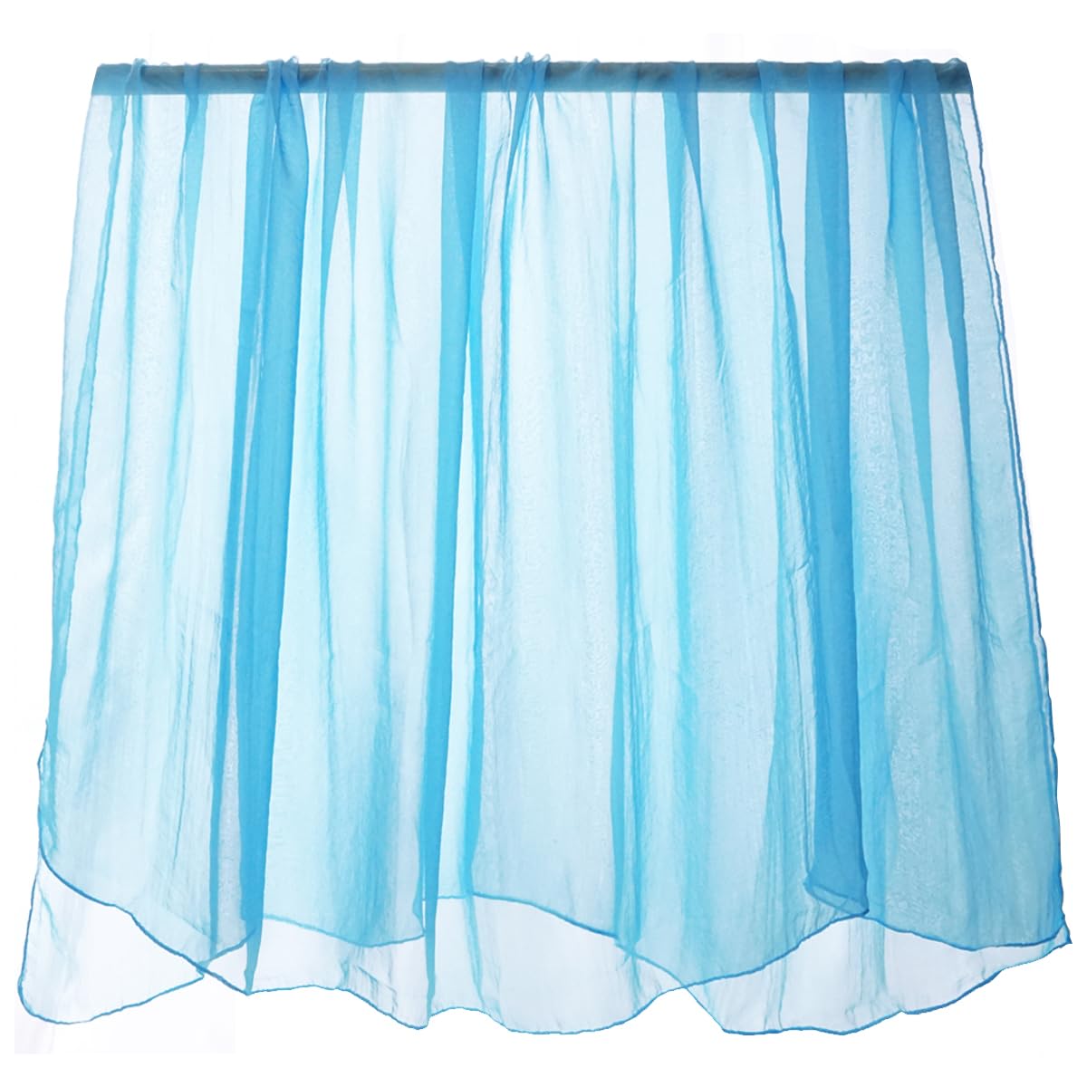 

Rhythmic Large Chiffon Scarf Jumbo Scarf [Across] 140×220cm (Light Blue)