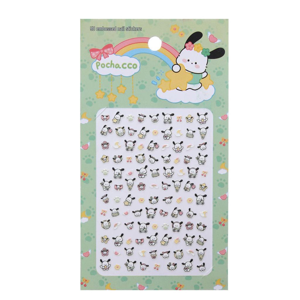 5D Luminous Children's Cartoon Nail Stickers - Cute DIY Nail Art for Girls