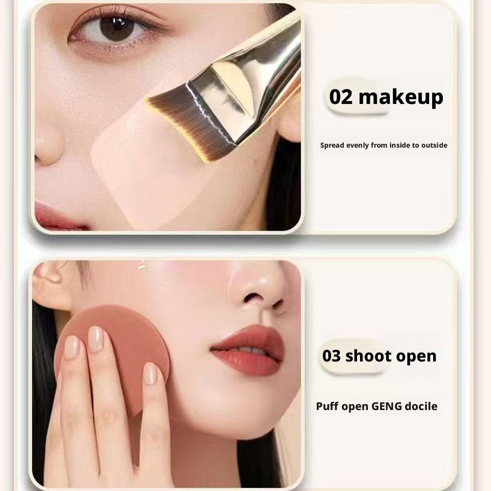 Foundation Brush No Powder Flat Head Makeup Brush Mask Brush Seamless Brush Concealer Ultra-thi R2K2