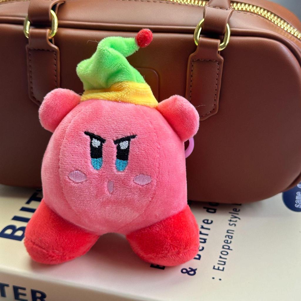 Cute Kirby Star Plush Keychain Pendant - Mini Doll Backpack Ornament