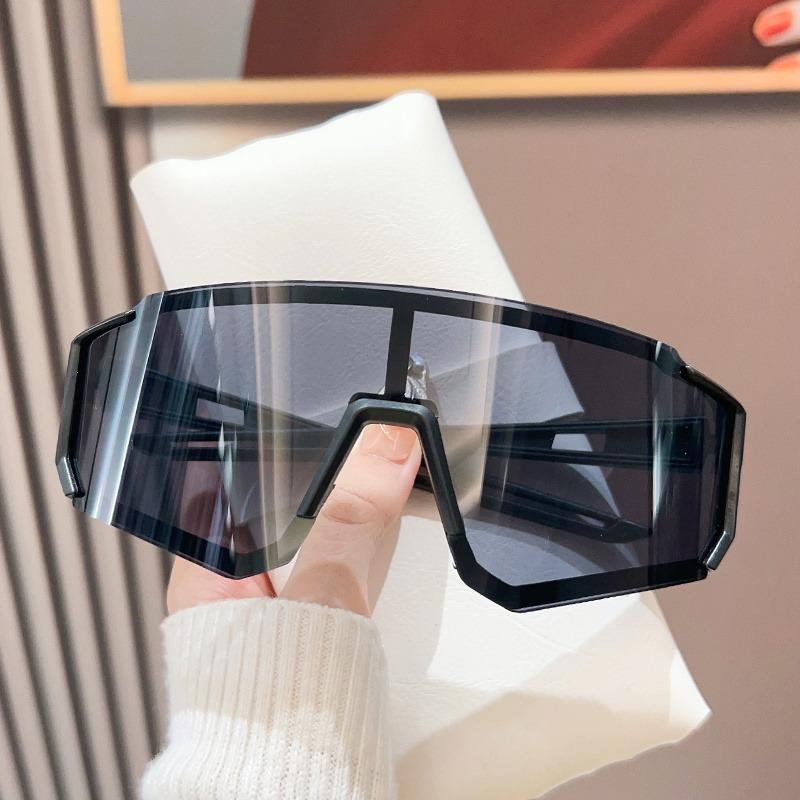 New Outdoor Sports Riding Windproof Sunshade Mirror Sunglasses for Men Women Large Frame Slimming