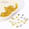 18K Gold Plated Brass Eye Pins Bail Top Drilled,Pearl Pendant Mounting Bails Connectors For DIY Jewelry Making Accessories