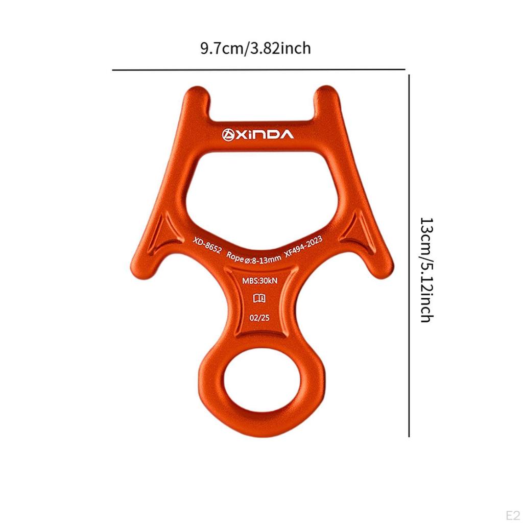 3KN 8-Figur Abseilgerät Sicherungsgerät Schwerlast Tragbar Sichern für Hochgebirgs-Chirurgische