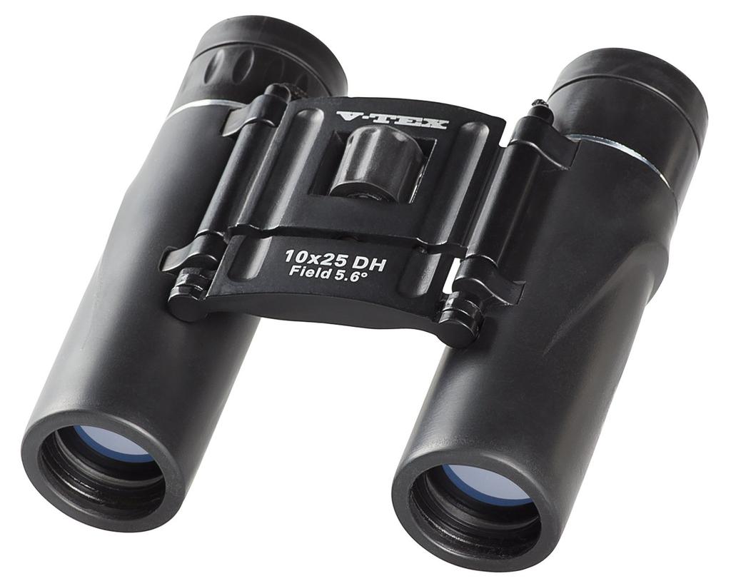 Kenko V-TEX 10x25 DH Roof Prism Binoculars, 10x Magnification, 25mm Aperture, Dual-Axis, VT-1025D
