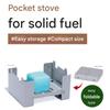 Camping Pocket Stove for Solid Fuel