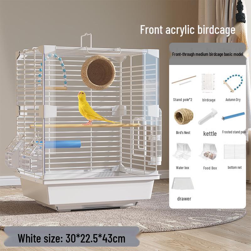 Luxury Birdcage with Breeding Box for Parrots and Budgies - Large Aviary for Cockatiels, Mynas, and More