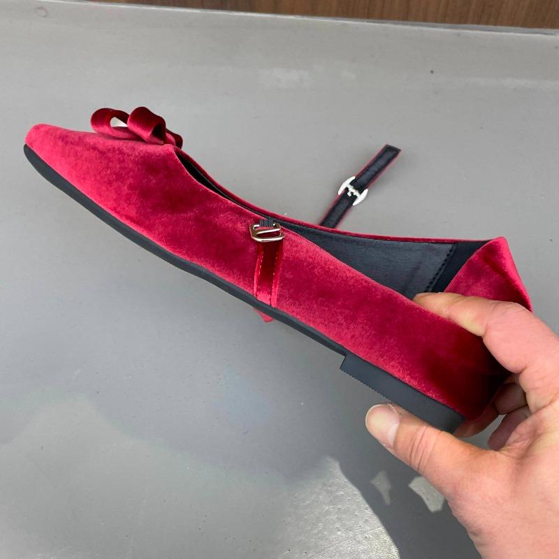 Frühjahr 2026 Neue Französische Perlen-Schleife Mary Jane Schuhe Sanfte Damen Einzelstücke