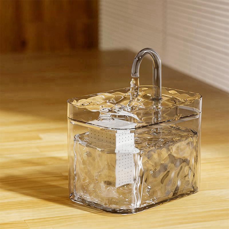 

Диспенсер для воды для кошек 1,5 л с насосом, фильтрованная вода, бесшумный, автоматическое отключение при нехватке воды, автоматическая циркуляция потока, поилка, USB, новый