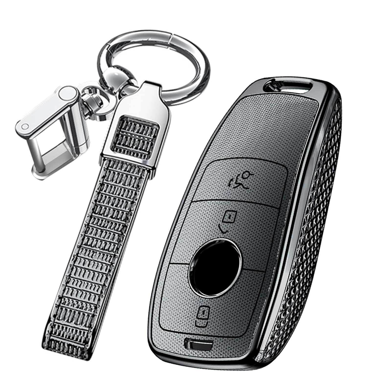 

[TECART] Mercedes Exclusive Key Case, Key Cover, Key Holder, Smart Key Case, Compatible with чёрный