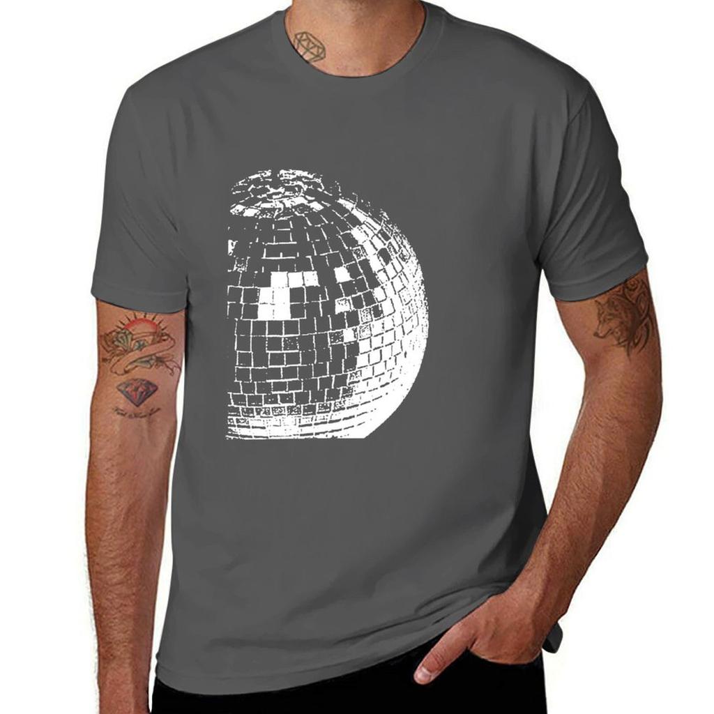 Disco Ball Lcd Soundsystem Tshirt Minimalist Casual Short Sleeve Top