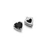 5pcs Stainless Steel 10mm Heart Zirconia Charms for DIY Jewelry Findings Necklace Pendants Bracelet Accessories Earrings Making