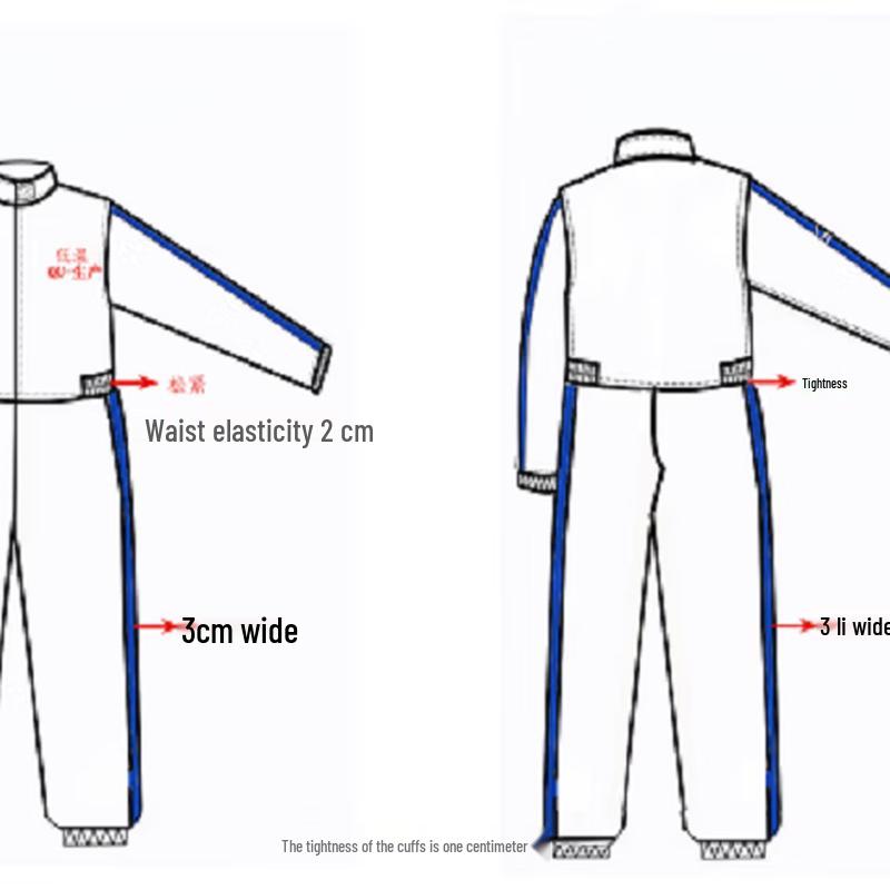 JinBaiQi Long Sleeve Anti-Static Work Jumpsuit