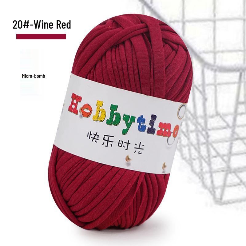 Cloth Strip Yarn DIY Crochet Kit: Handmade Bag, Knitting Material for Cushions, Carpets, and Dolls
