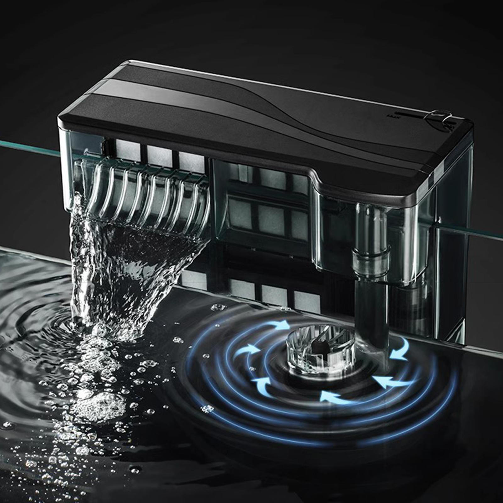 

Фильтр для аквариума 3 в 1 настенный портативный подвесной водопадный фильтр для 8W