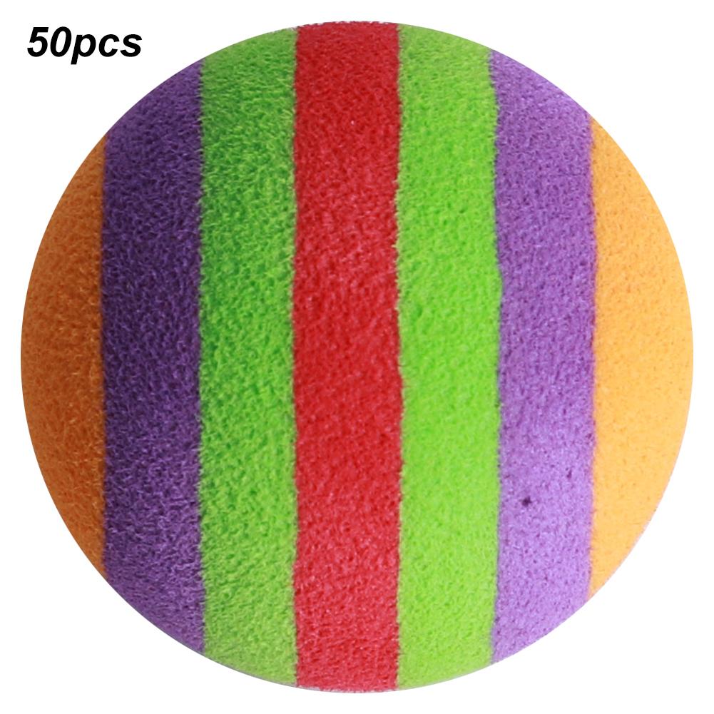 50 PCS EVA Léger Résistant à l'Usure Intérieur Pratique Rayure Mousse Coloré Animal de Compagnie Chat Jouet de Divertissement s